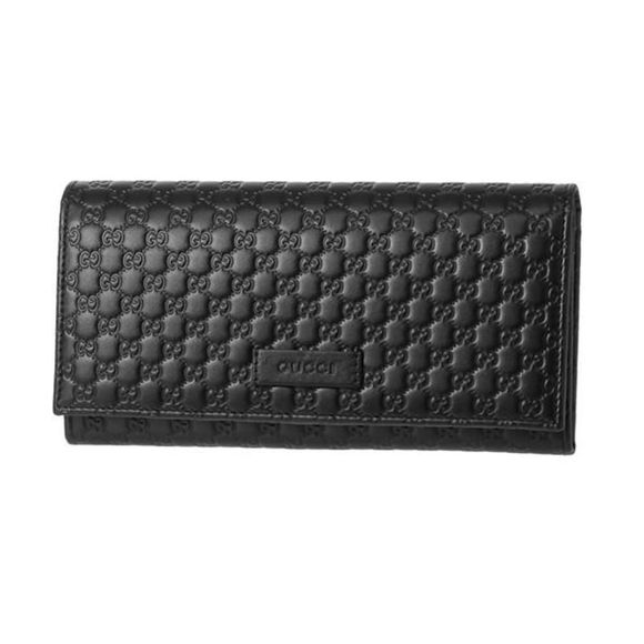 Gucci Long Wallet Black Black - Picture 1 of 6
